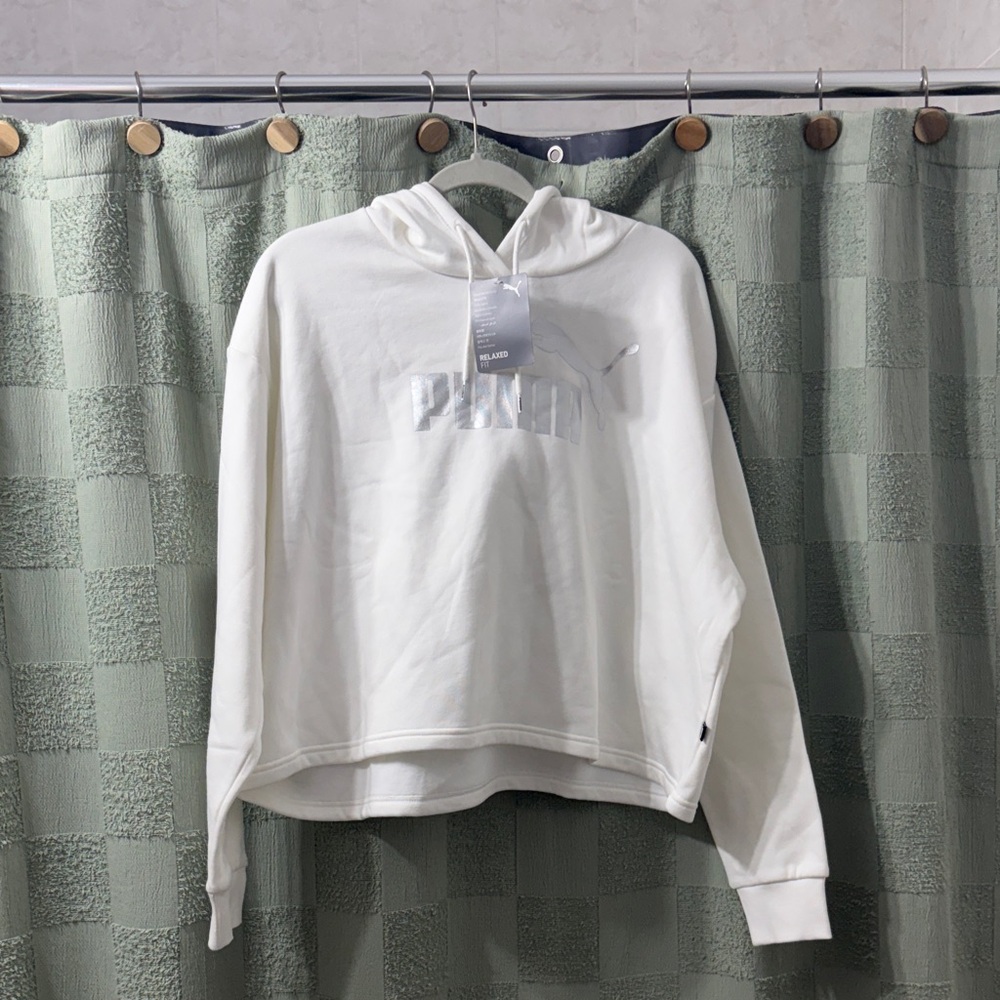 Puma Women's Classic White Hoodie